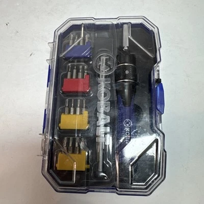 KOBALT 18 Pc DOUBLE DRIVE Mini Micro PRECISION SCEWDRIVER SET +Ext Bar Bits Case - Image 1 of 4