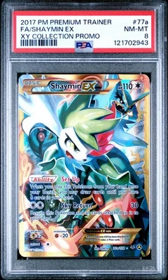 Tarjeta Pokemon PSA 8 Shaymin Ex 77a/108 XY Collection Promo 2017 Entrenador Premium Foto 1 de 2