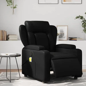 Massage Recliner Chair Reclining Chair Armchair Single Sofa Faux Leather vidaXL - Picture 1 of 13