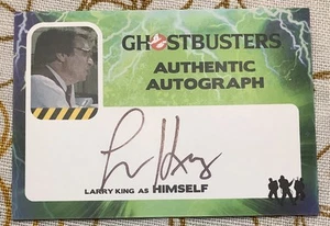 2016 Cryptozoic Ghostbusters Larry King as Himself Auto Autograph Card #LK - Imagen 1 de 2