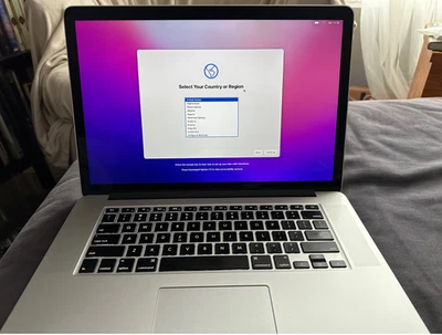2015 Apple Macbook Pro 15.4'' Retina i7 2.5GHz 16GB RAM 2TB SSD A1398 Silver - Image 1 of 4