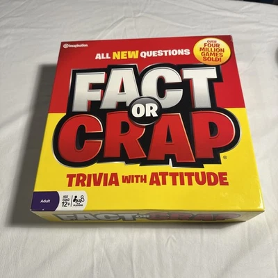 Fact Or Crap Trivia With Attitude Game Age 12 Yrs + Players 3-8 Complete 2009 - Image 1 of 4