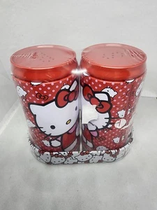 Hello Kitty Tin Salt and Pepper SHAKERS NEW - Picture 1 of 3