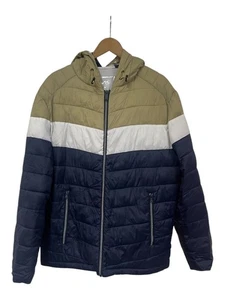 MICHAEL KORS Coat Men's Padded Hood Zip Pocket Winter Casual Lightweight Size L - Picture 1 of 7