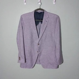 Peter Millar Linen Silk Blazer Suit Jacket, size XL, Lavender Purple Career VGUC - Picture 1 of 12