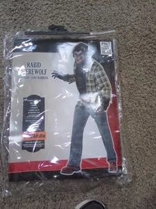 Tollwütiger Werwolf Halloween Kostüm 4-teilig Werwolf Kostüm Erwachsene groß - Bild 1 von 9