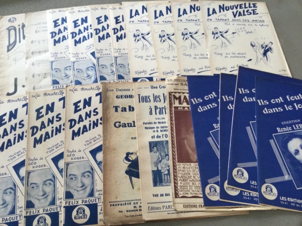 LOT DE  20 PARTITIONS ANCIENNES - Photo 1/1