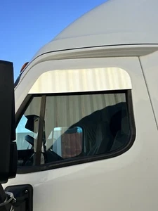 FREIGHTLINER CASCADIA WINDOW VISOR  7 INCH SIZE IN CHROME FINISH - Picture 1 of 2