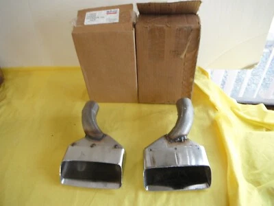NOS 1970-1974 PLYMOUTH CUDA & DODGE CHALLENGER CHROME EXHAUST TIPS MOPAR - Image 1 of 4