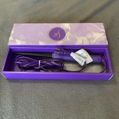 Herstyler Baby Curls Purple Professional Curling Iron IOB Tested Working - Image 1 of 4