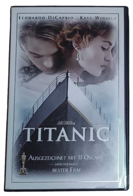 Titanic | mit Leonardo DiCaprio, Kate Winslet | VHS | 042101 | 188 Min. - Bild 1 von 4