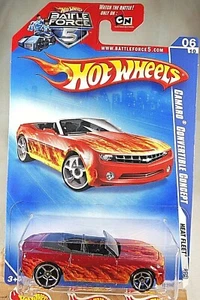 2009 Hot Wheels #122 Heat Fleet 6/10 CAMARO CONVERTIBLE CONCEPT Dark Red w/OH5sp - Picture 1 of 8