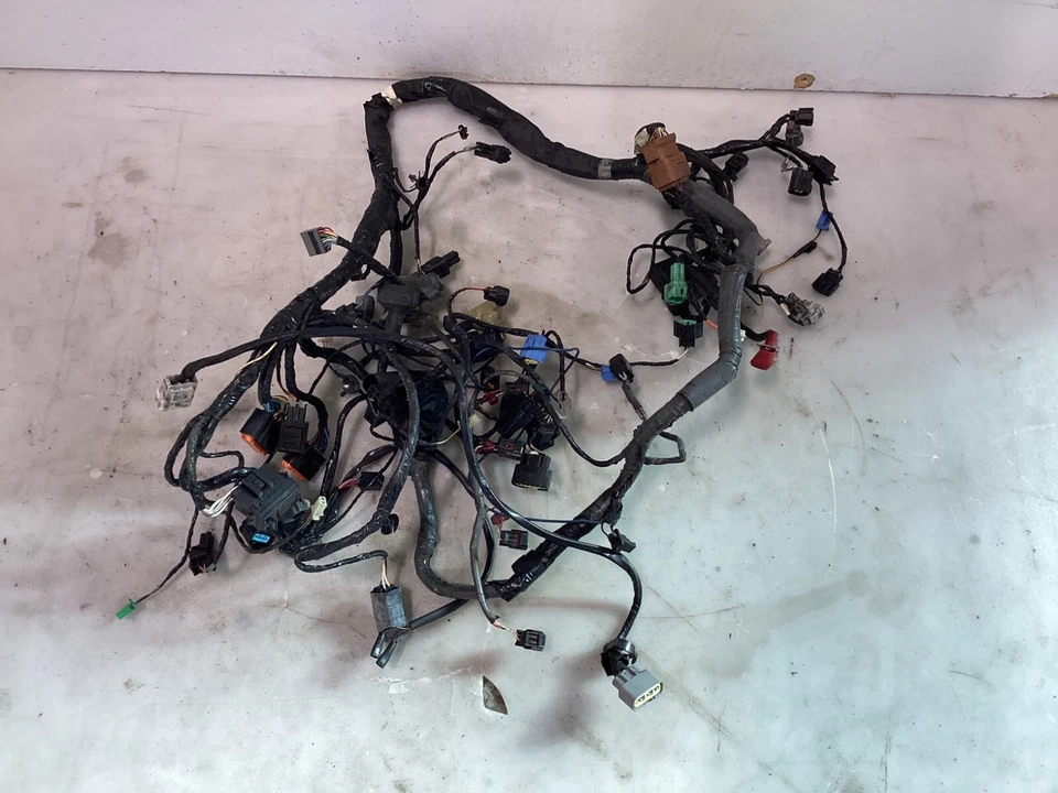 06-11 Kawasaki Ninja ZX14 ZX1400 Arnés de cableado del motor principal telar PROBADO COMO NUEVO Foto 1 de 1
