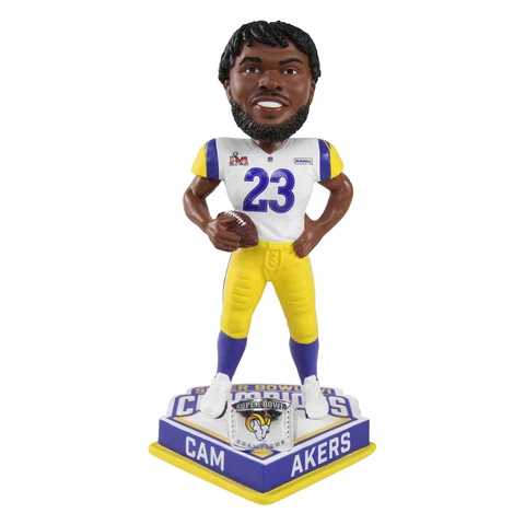 Cam Akers Los Angeles Rams Super Bowl LVI Champions Bobblehead NFL Football Cover