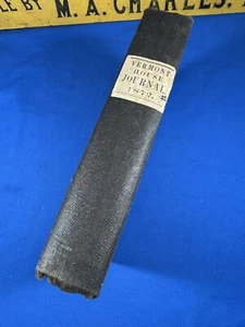 1872 Vermont House of Representives Journal ~ Vermont Political History! 647 pgs - Bild 1 von 24