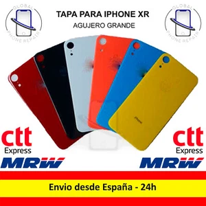 Tapa Trasera Cristal para IPHONE XR Agujero Grande Fácil montaje Envío 24Hr - Imagen 1 de 1