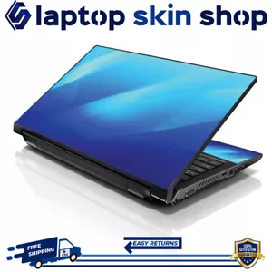 Laptop Skin Sticker Notebook Decal Cover Blue Waves for Dell Apple Asus 13"-16" - Picture 1 of 5