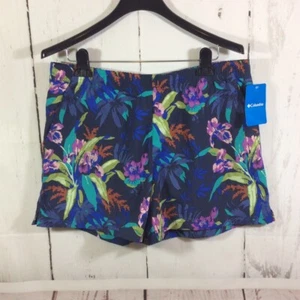 Columbia Sandy River II Printed Shorts Womens L Floral Water Boating Hike Beach - Picture 1 of 9