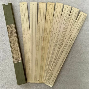 Frühe Reeves Zeichner lackierte Pappwaage - 8er Set - Bild 1 von 6