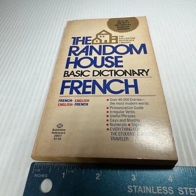 The Random House Basic Dictionary French Paperback Book Francesca L.V. Langbaum - Image 1 of 4