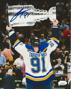 Vladimir Tarasenko Signed STANLEY CUP ST. LOUIS BLUES 8x10 PHOTO JSA WITNESSED - Picture 1 of 1
