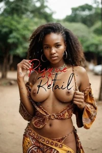 Stampa donna africana nuda 6x4 bella fotografia nuda belle arti foto donne AC008 - Foto 1 di 4
