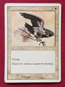 Magic The Gathering STARTER 2000 ROYAL FALCON white card MTG - Picture 1 of 2