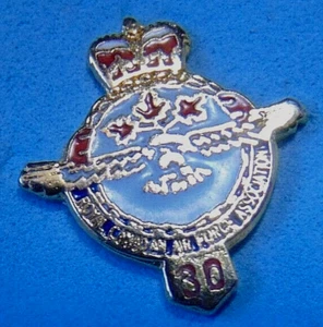 CANADA RCAF 30 year association pin 3/8" wide QC - Imagen 1 de 5