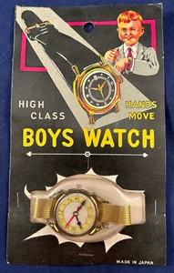 Reloj de juguete vintage de clase alta para niños de la década de 1950 - Imagen 1 de 4