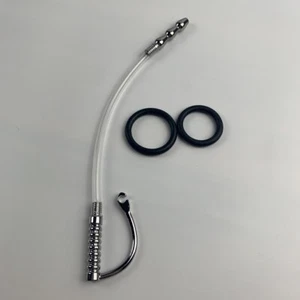 Edelstahl Silikon Harnröhren-Dehner Prinzenzepter Dilator Penisplug Rohr Perlen - Bild 1 von 24