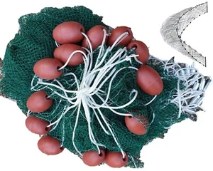 Zugnetz 15m H-1,5m ohne Fangsack, #10mm Fischernetz Schleppnetz Sperrnetz NEU - Picture 1 of 4