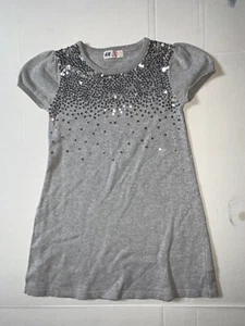 Preowned- H&M Short Sleeve Sequins Dress Girls (Size 6-8Y) - Picture 1 of 6