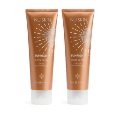 2  NUSKIN sunright insta glow tinted self-tanning gel ++-+--+ #83 - Image 1 of 4