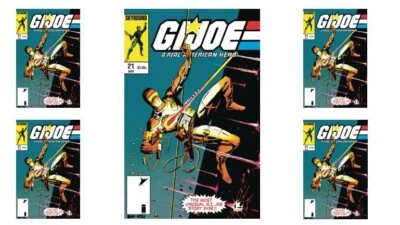 🔥GI JOE # 21 (FACSIMILE) - LOT OF 5 - "SILENT ISSUE" - LARRY HAMA 4/2/25 🔥