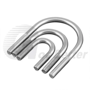 Bulloni a U curva rotonda M6 (6 mm) A2 in acciaio inox bullone a U morsetto a U - Foto 1 di 15