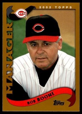 2002 Topps #304 Bob Boone - Cincinnati Reds - Image 1 of 2