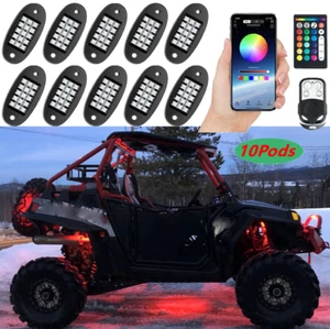 For Honda Talon 1000X-4 1000X 10 Pods RGB LED Rock Light Neon Underglow Kit - Imagen 1 de 7