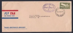 1964 50th ANNIVERSARY FIRST AIR MAIL PRE-DECIMAL STAMP TAA FLIGHT COVER #A470 - Bild 1 von 3
