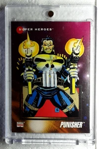 1992 Marvel Series 3 Trading Card 28 PUNISHER. FREE ONE-TOUCH-HOLDER - Picture 1 of 2