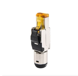 RJ45 Pass Through Ethernet Modular Plug Cable Connector End Cat 7 Cat 8 22-24AWG - Picture 1 of 6