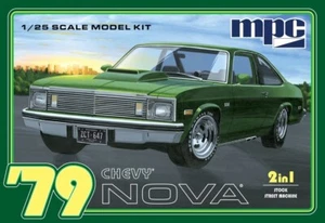 1/25 MPC 1003 - 1979 Chevy Nova 2 IN 1 Stock Ou Rue Machine Modèle Plastique Kit - Photo 1 sur 1