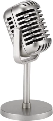Microphone Vintage Look Old Style Dynamic Vocal Classic Retro Studio Stage Voice - Image 1 of 4