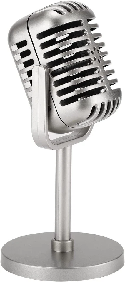 Microphone Vintage Look Old Style Dynamic Vocal Classic Retro Studio Stage Voice - Image 1 of 4