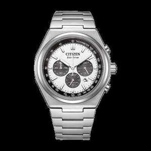 Citizen CA4610-85A Eco-Drive Super Titanium Chronograph Sapphire White Dial - Picture 1 of 5