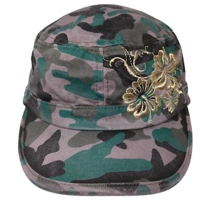 Scala Pronto Strapback Cadet Army Hat Multi One Size Camo Embroidered - Picture 1 of 8