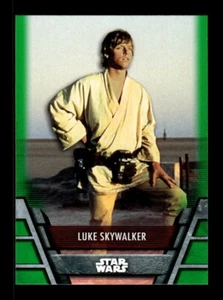 2020 TOPPS STAR WARS HOLOCRON SERIES VERDE #REB-1 LUKE SKYWALKER - Foto 1 di 2