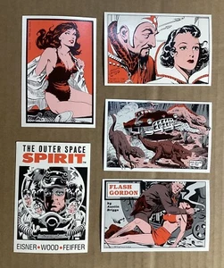 5 tarjetas de fregadero de cocina #4 15 16 22 y 30 ~ The Spirit Flash Gordon Xenozoic Tales - Imagen 1 de 13