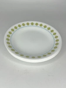 Corelle South Beach Dessert Bread Plates Green Dot 6 3/4" set of 4 - Picture 1 of 4