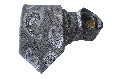 CORBATA HOMBRE IKE BEHAR NEGRA/PAISLEY ANCHO: 3,50" LARGO: 59" Foto 1 de 3
