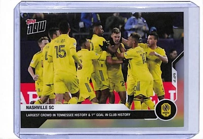 2020 TOPPS NOW MLS #3 NASHVILLE SC - PRINT RUN 109 - 1ST GOAL IN CLUB HISTORY! - Image 1 of 2